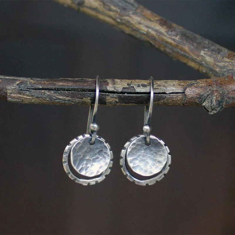 Boucles d'oreilles rondes en argent