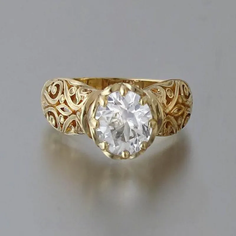 Bague élégante en cristal blanc – Paradise Designs
