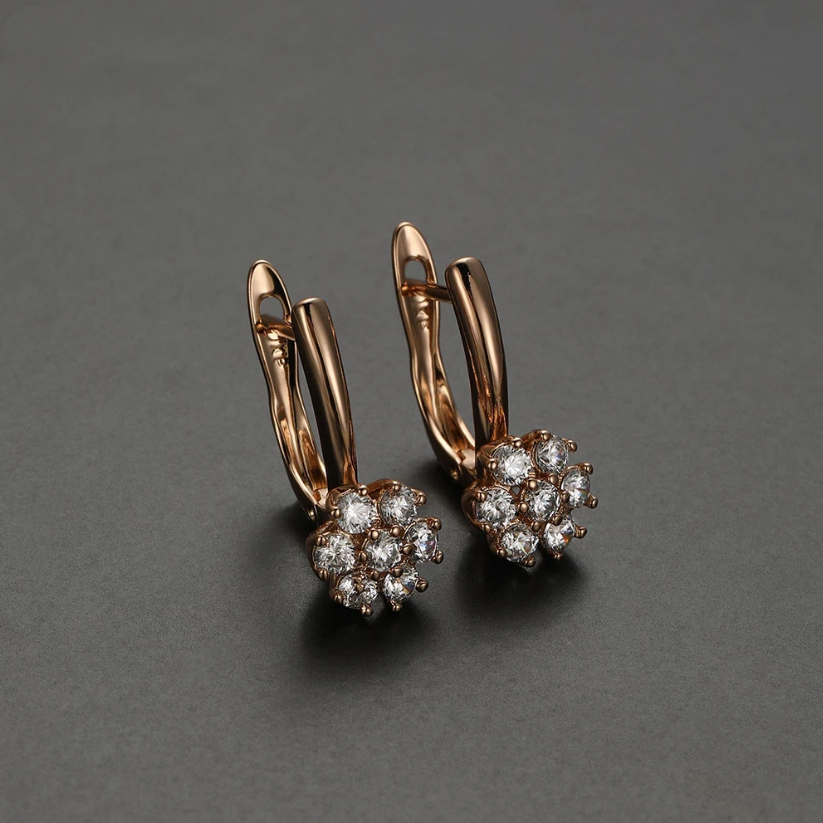 Boucles d'oreilles élégantes en forme d'étoile brillante