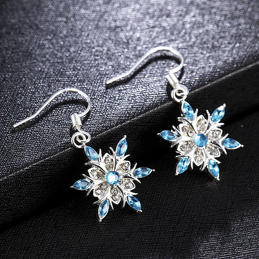 Boucles d'oreilles vintage avec des étoiles bleues