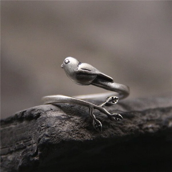 Bague vintage Birdie Open