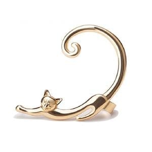 Boucle d'Oreille Chat de Luxe en Argent